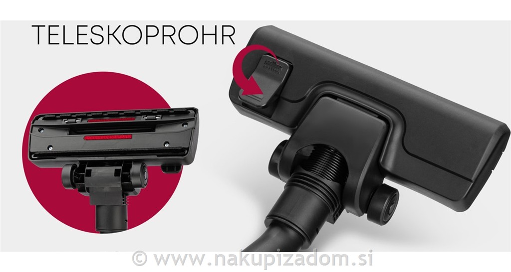 Sesalnik z vrečko CLATRONIC BS1300NB, 700 W