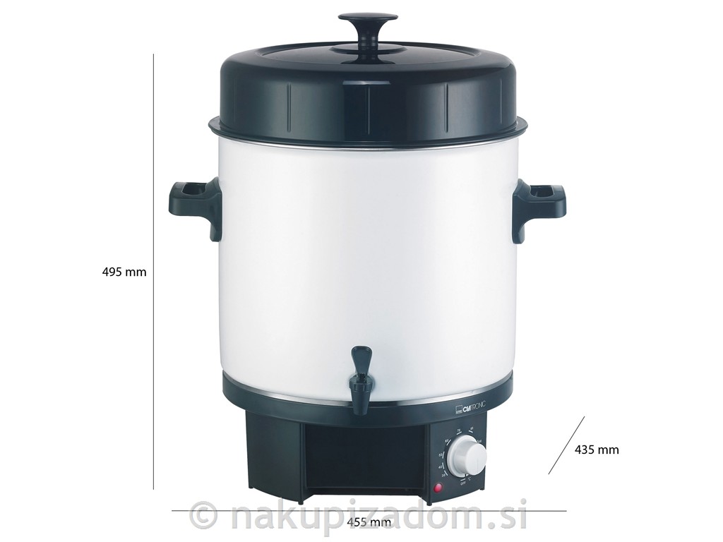 Aparat za vkuhavanje s pipico CLATRONIC EKA3338-P, 25 L