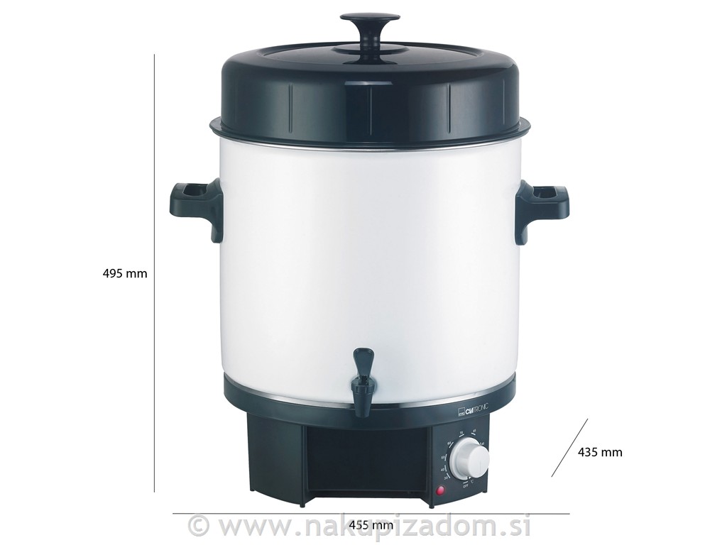 Aparat za vkuhavanje s pipico CLATRONIC EKA3338, 25 L