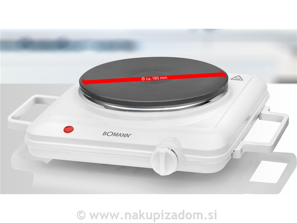 Enojni električni kuhalnik BOMANN EKP5027CB, 1500 W