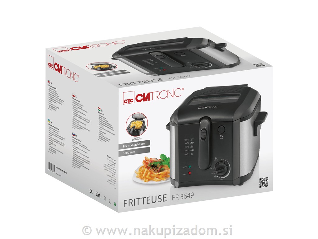 Cvrtnik CLATRONIC FR3649, 2,5 l, 1600W