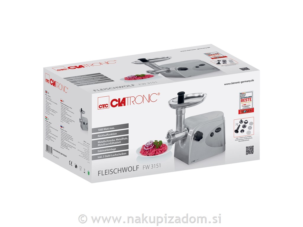Aparat za mletje mesa CATRONIC FW3151, 1000 W