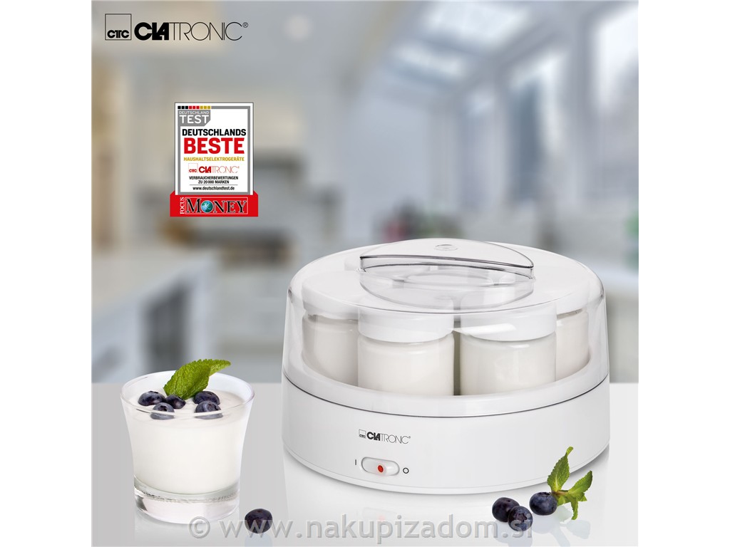 Aparat za pripravo jogurta CLATRONIC JM3344, 1,1 l
