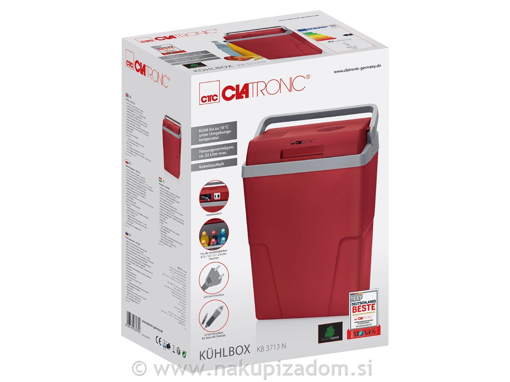 Električna hladilna torba AC/DC CLATRONIC KB3713, 22 l