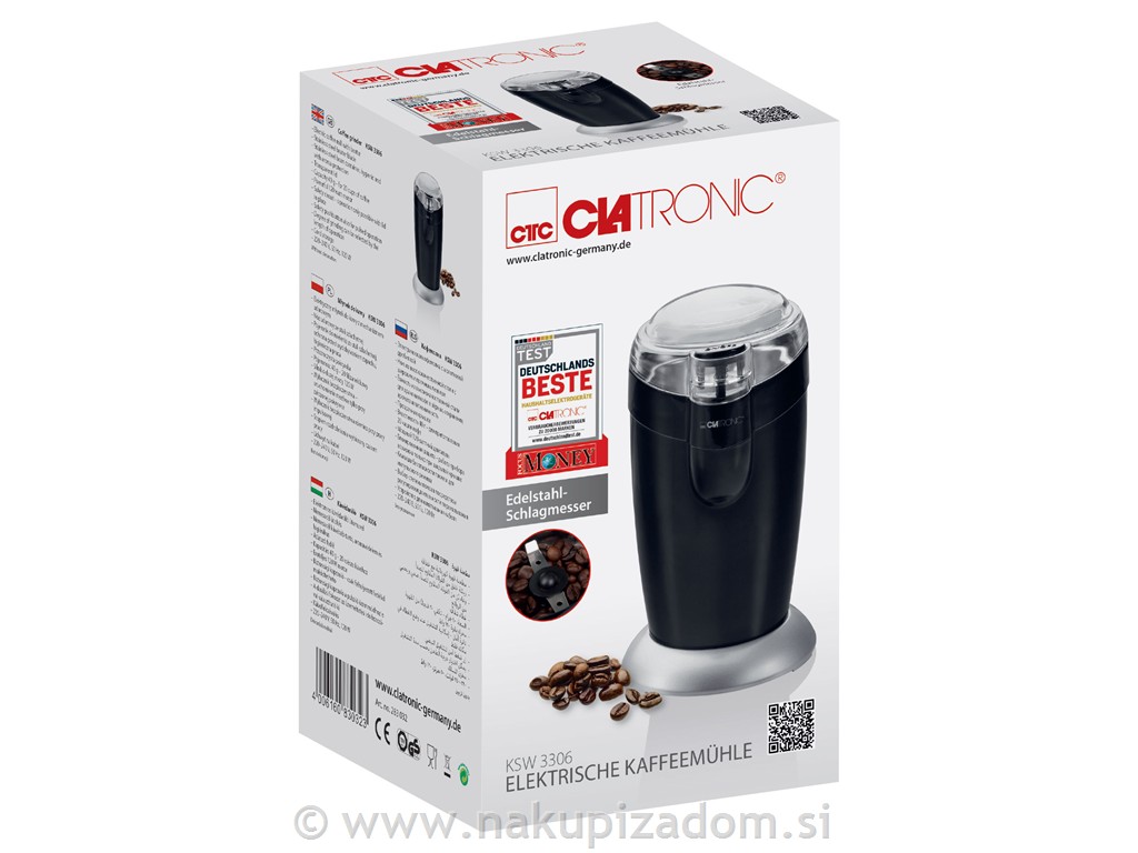 Električni mlinček za kavo CLATRONIC KSW3306, 120 W