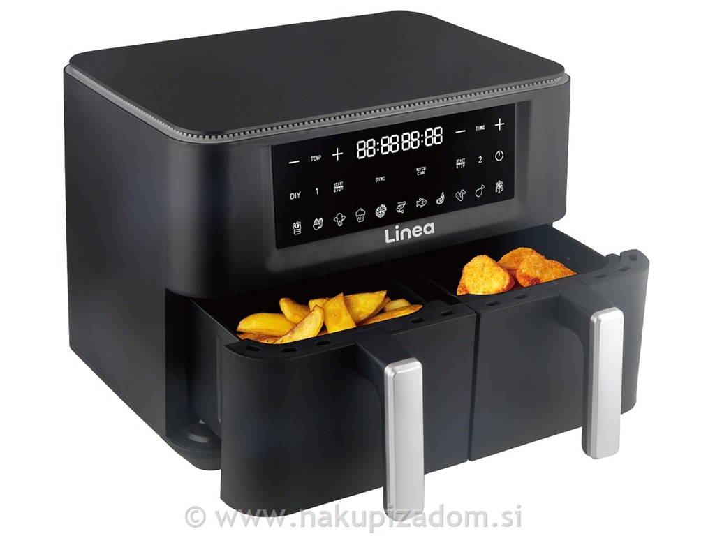 Dvojni cvrtnik na vroči zrak LINEA LAFD-0614, 9 L