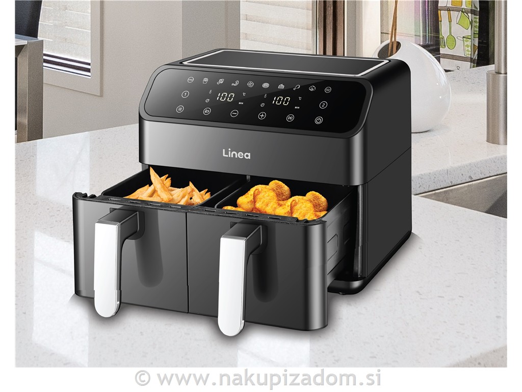 Dvojni cvrtnik na vroči zrak LINEA LAFD-0657, 8L, 2000 W