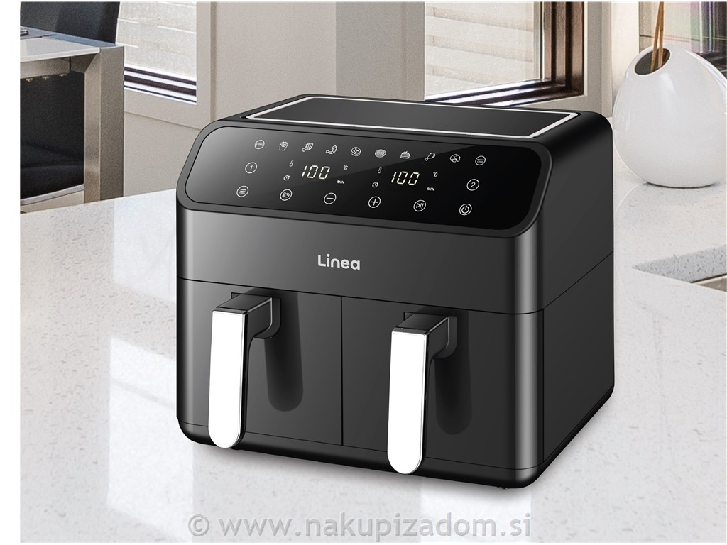 Dvojni cvrtnik na vroči zrak LINEA LAFD-0657, 8L, 2000 W