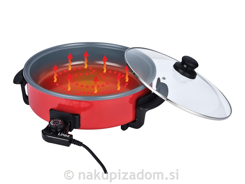 Električna ponev LINEA LEFP-429CII, dvojni grelec