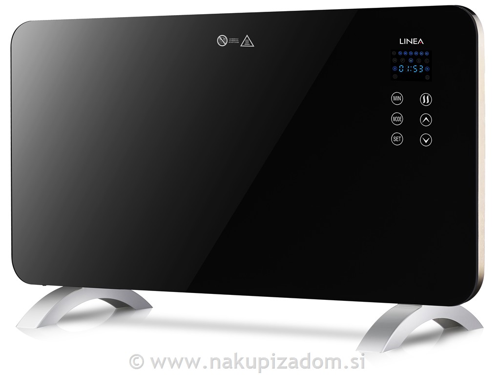 Konvektorski grelnik LINEA LGP-0584 s stekleno ploščo, 1500W