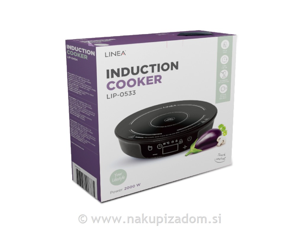 Indukcijski kuhalnik LINEA LIP-0533, 2000 W