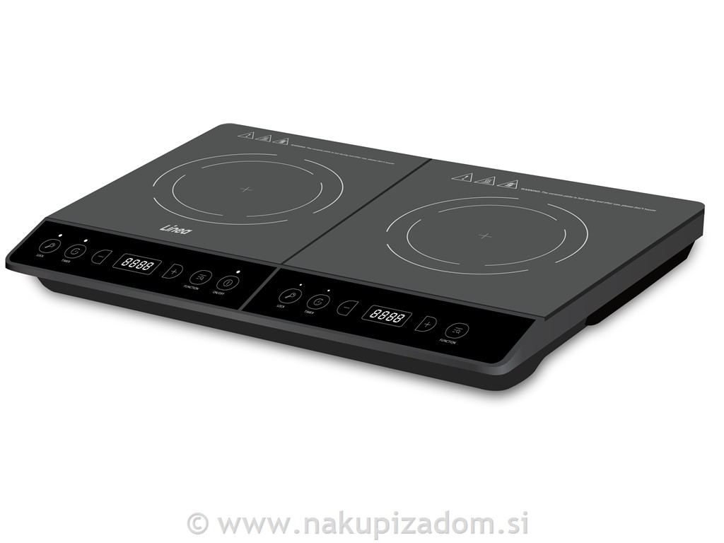 Indukcijski kuhalnik dvojni LINEA LIP2-0636, 3500W
