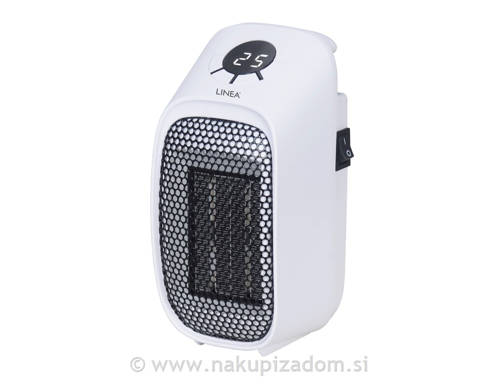 Vtični prenosni električni grelec LINEA LPI-0587, 400 W