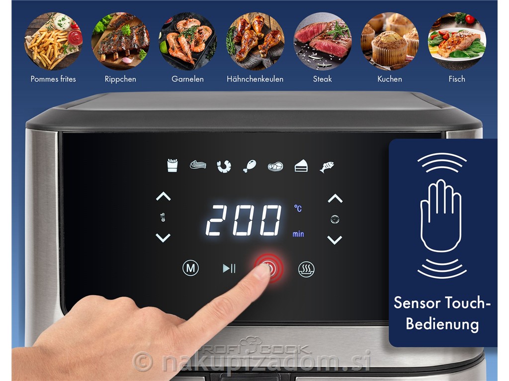 Cvrtnik na vroči zrak PROFI COOK PC-FR1269H, 8 l, 1800 W