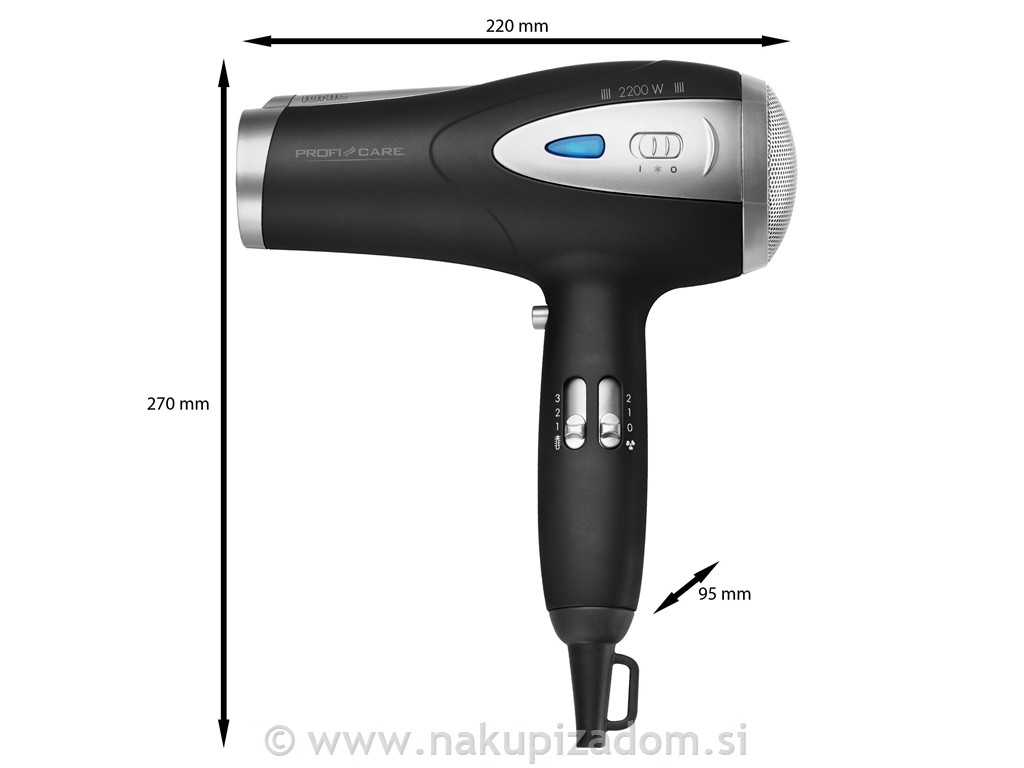 Sušilnik las ionski PROFI CARE PC-HTD3113, 2.200 W