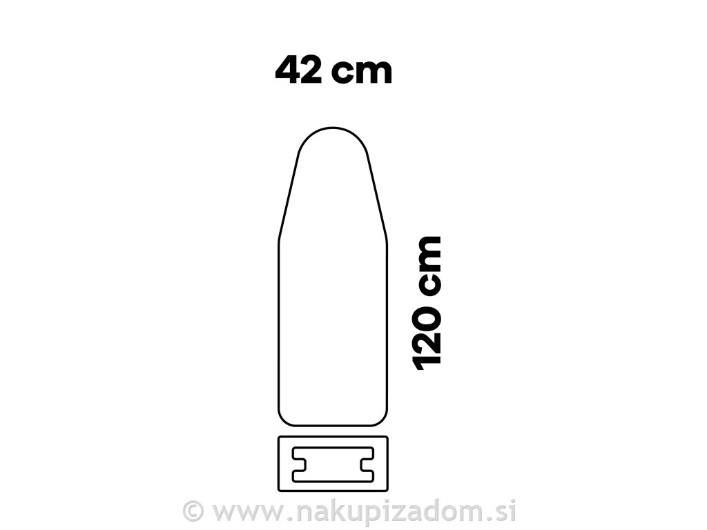 Likalna deska TEXELL TIB-205, 120x42 cm