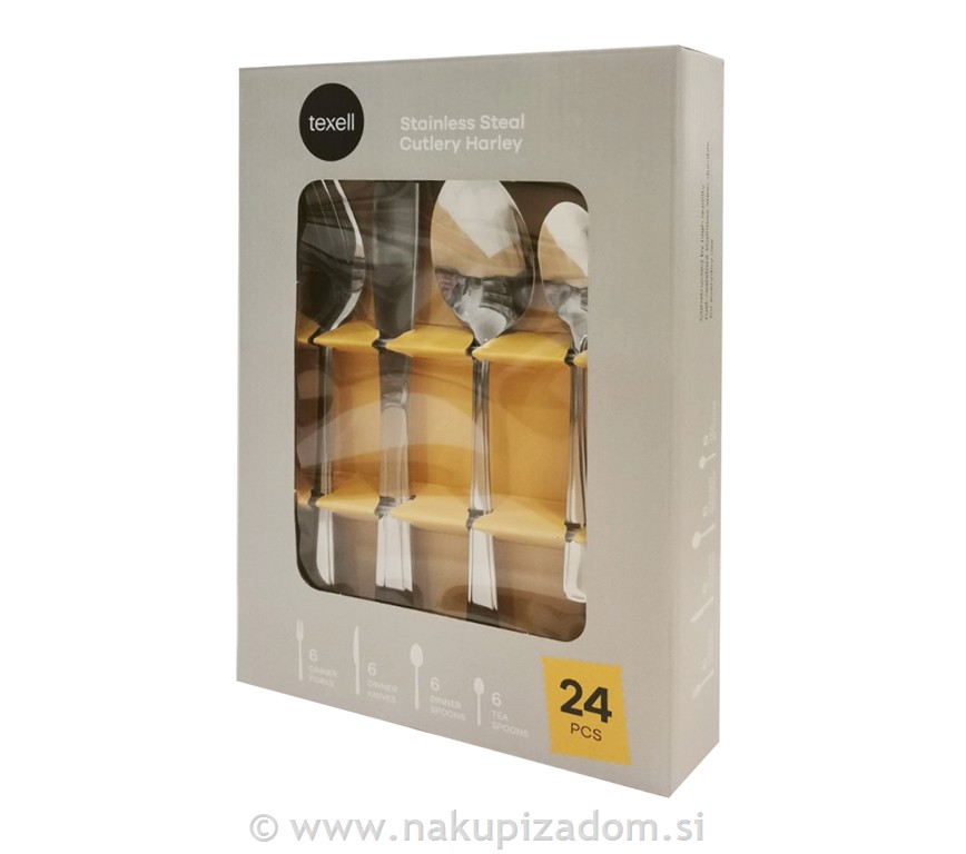 Jedilni pribor TEXELL Harley TIE-HS164, 24/1