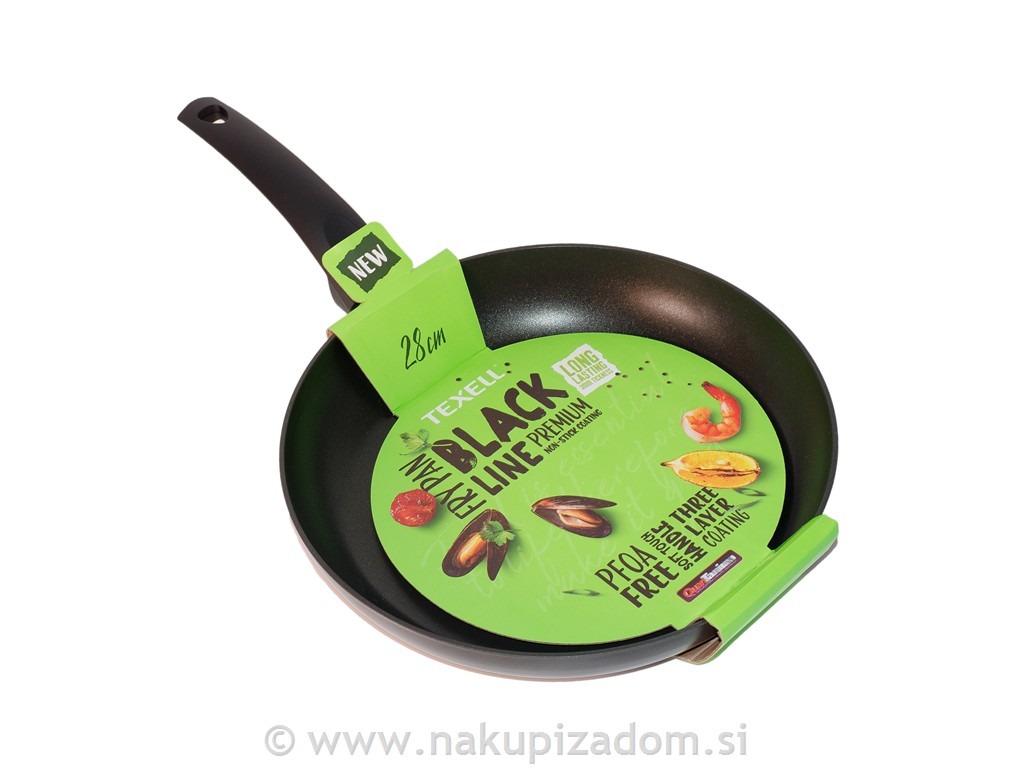 Ponev globoka TEXELL BLACK LINE TPBL-D28, 28 cm