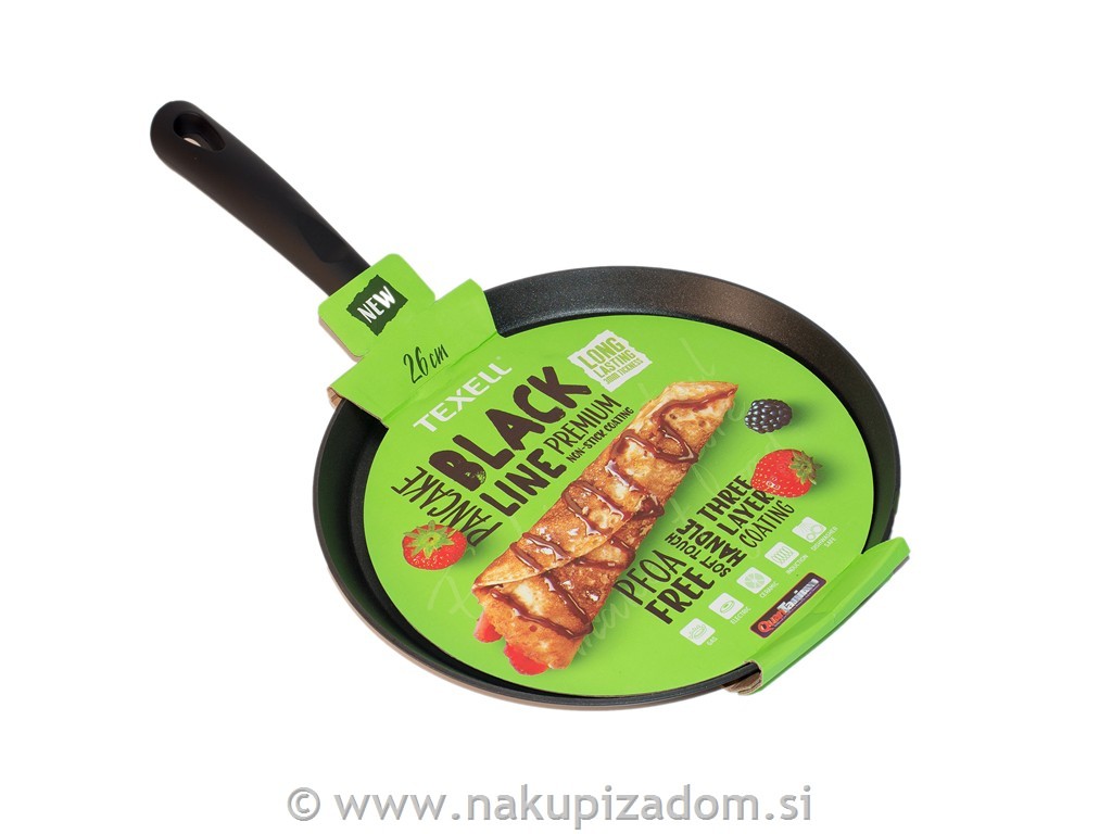 Ponev za palačinke TEXELL BLACK LINE TPBL-P26, 26 cm