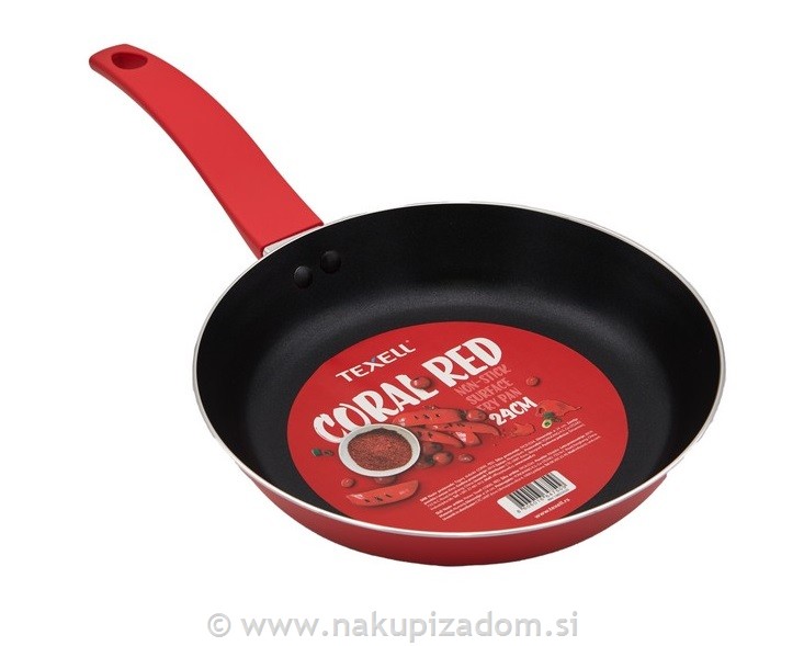 Ponev TEXELL Coral Red TPCR-D24, 24 cm