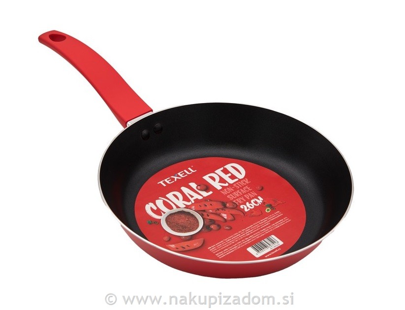 Ponev TEXELL Coral Red TPCR-D26, 26 cm