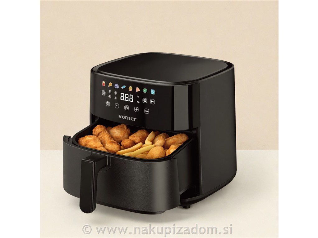 Cvrtnik na vroči zrak VAFDH-0711, 6L, 1700 W, dvojni grelec