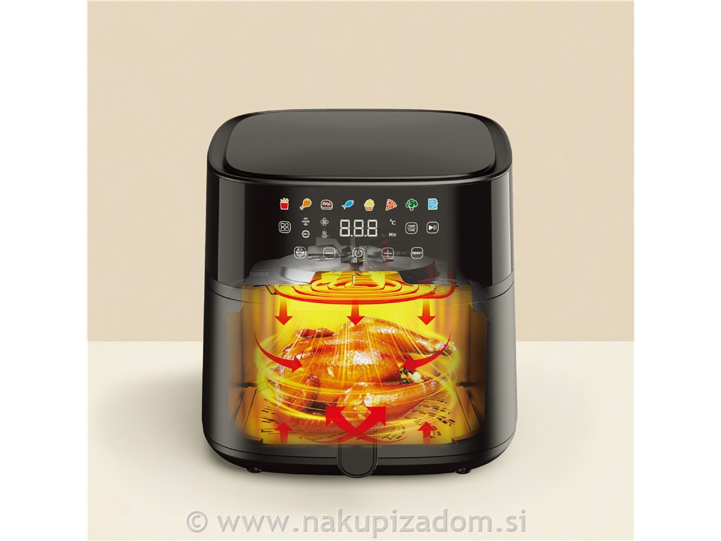 Cvrtnik na vroči zrak VAFDH-0711, 6L, 1700 W, dvojni grelec