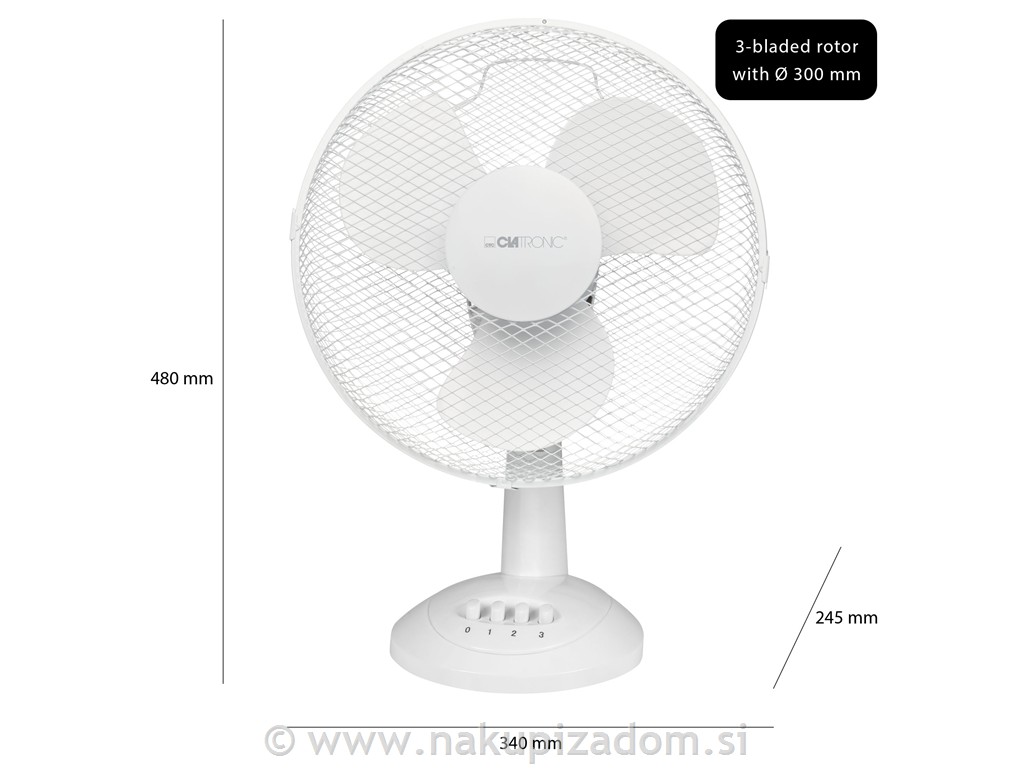 Ventilator namizni CLATRONIC VL3602