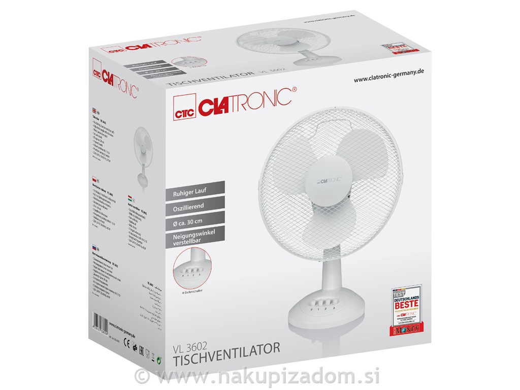 Ventilator namizni CLATRONIC VL3602