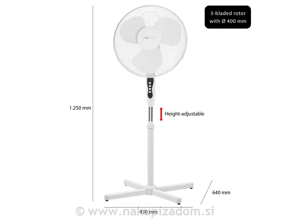 Ventilator stoječi CLATRONIC VL3603S