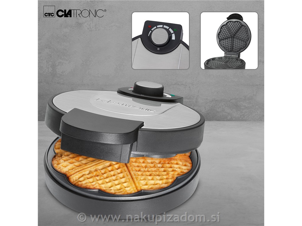 Aparat za peko vafljev CLATRONIC WA3492, 1000 W