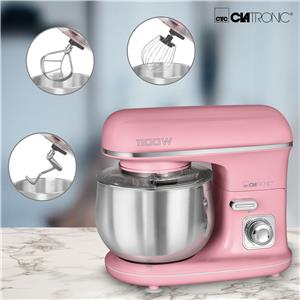 Kuhinjski robot CLATRONIC KM3711P, 1100 W, v roza barvi