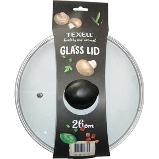 Univerzalen steklen pokrov za posodo TEXELL TGL-26, 26 cm